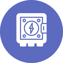 Canvas Print - Electrical Panel Vector Icon