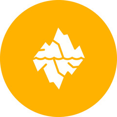 Sticker - Glacier Vector Icon