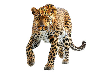 Leopard isolated on white background