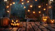© Juan - Table adorned with pumpkins and lanterns for a Halloweenthemed display