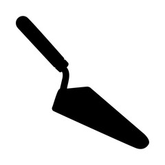 Trowel silhouette icon symbol. Vector illustration