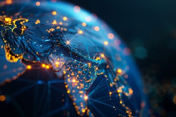Canvas Print - Global Network Connectivity Concept
