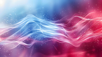 Poster - blue red abstract background