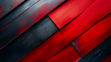 Poster - abstract metallic red and black background