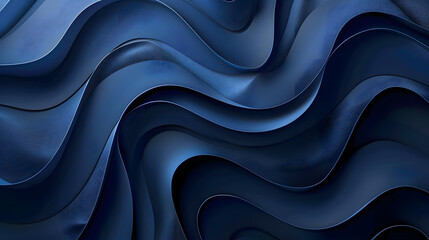 Poster - Modern dark blue background with abstract shapes dynamic