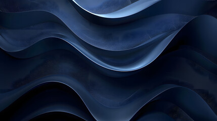 Poster - Dark blue abstract modern presentation background