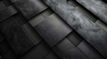 Poster - Black grey metallic abstract presentation background