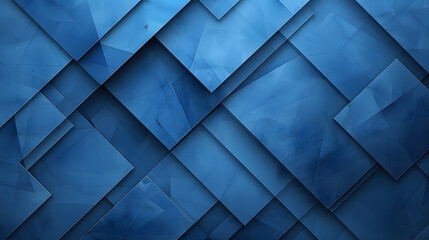 Poster - Abstract Blue Geometric Overlay Layers Background Abstract