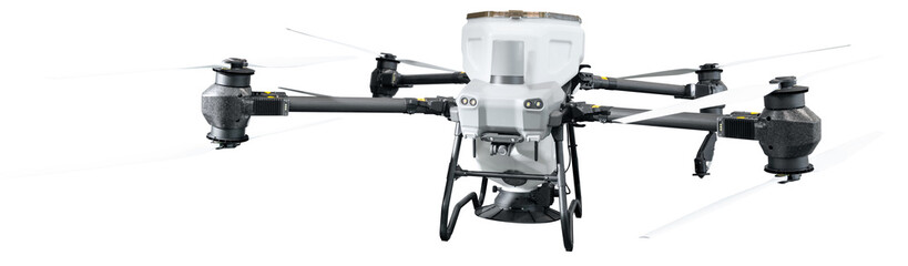 Poster - Isolated agricultural drone sprayer	