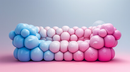 Wall Mural - 3d bubble illustration, water