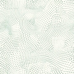 Wall Mural - Abstract Green Dotted Wave Pattern Background