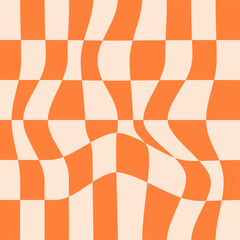 Poster - Groovy hippie distorted background. Y2k aesthetic, 60s, 70s, trendy retro psychedelic style. Vector illustration.