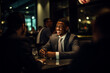 © VaCity - Businessman Unwinding in Manhattan Restaurant