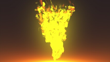 Poster - Abstract Christmas Gold shimmering background. Computer generated 3d render
