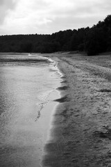 Sticker - Shore of Lake Ladoga by day.