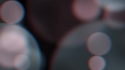 Wall Mural - Abstract animated illustration of bokeh Light Overlay effect on black background