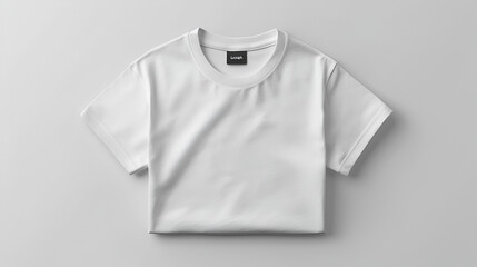 White Women's Cotton T-Shirt Mockup, blank white t-shirt, shirt front end rear isolated. Mock up. Generative Ai 