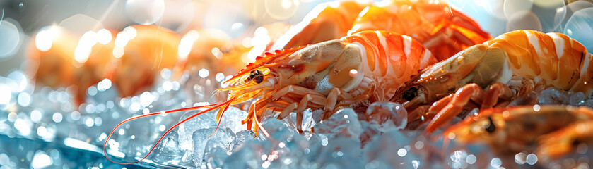 Wall Mural - High Res Seafood Traceability System Concept on Glossy Backdrop for Sustainable Practices in Aquaculture Industry   Stock Photo