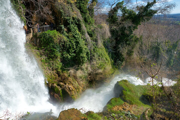 Wall Mural - Beautiful and famous waterfall. Incredible beauty, crystal waters. Edessa, Greece