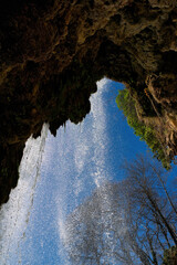 Poster - Beautiful and famous waterfall. Incredible beauty, crystal waters. Edessa, Greece