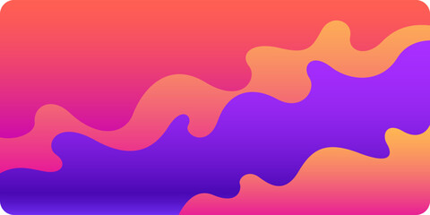 Poster - modern backgrounds with abstract elements and dynamic shapes. compositions of colored spots. vector 