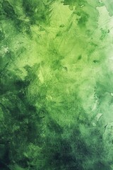 Poster - Close-up of a vibrant green and white abstract painting. Ideal for art and design projects