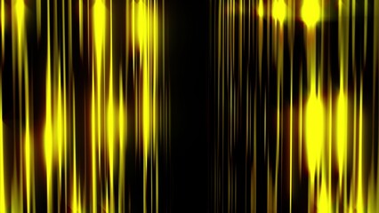 Poster - golden flying zooming blurry wall. Computer generated 3d render