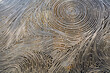 © aapsky - Circular shapes wire labyrinth metal texture pattern chrome