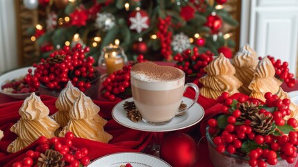 Canvas Print - Set up a hot chocolate bar with various toppings and flavors, letting each family member customize their own