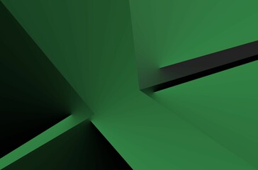 Wall Mural - Abstract geometric dark green background in 4K 
