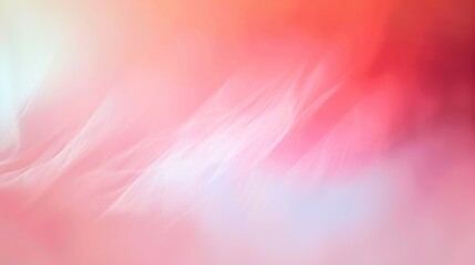 Poster - Soft Pastel Colored Wallpaper Background with Abstract Blurred Light Gradient in Red and Pink