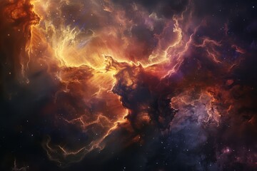 Wall Mural - Outer space galaxy cloud nebula. Abstract beautiful universe background. Supernova wallpaper.