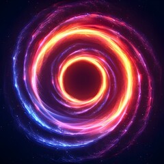 Poster - Pulsating Neon Vortex Captivating Backdrop for Dynamic Product Displays