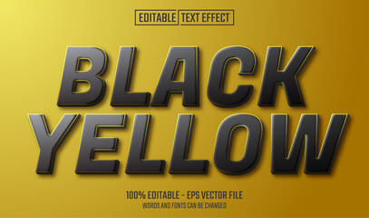 Wall Mural - black and yellow text effect