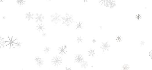 Poster - Snowflake Whirlwind: Exquisite 3D Illustration of Descending Christmas Snowflakes in Motion