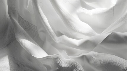 Leinwandbilder - Abstract white textured background with soft light and shadows.