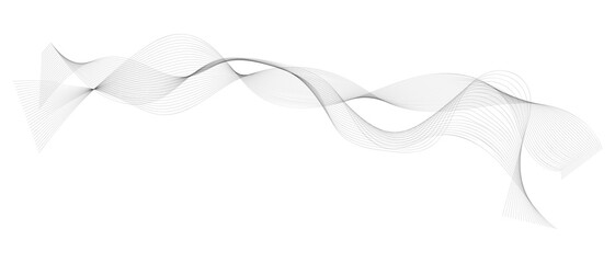 Abstract Squiggle wavy thin line. Squiggle Line Element banner. Vector illustration.