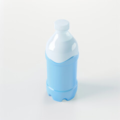 Wall Mural - bottle of water icon in 3D style on a white background