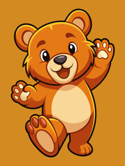 Wall Mural - teddy bear cartoon