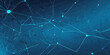 © Vactor Viky - Technology concept wave big data, communation network shiny wavy and curve lines on gradient blue background.