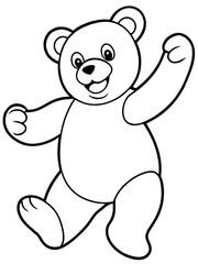 Wall Mural - teddy bear cartoon