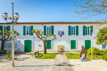 Wall Mural - Exterior view of the town hall of Saint-Pierre-d'Oléron, France