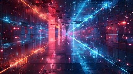 Poster - Transcendent Visions Powered Digital Art Exhibition in a Futuristic Technological Realm