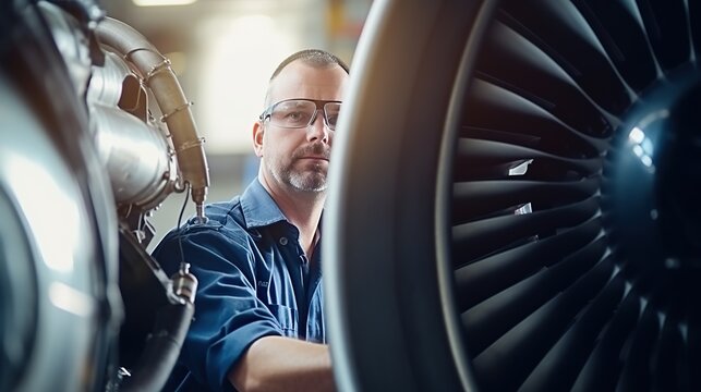 Aircraft Technician With Turbine Background