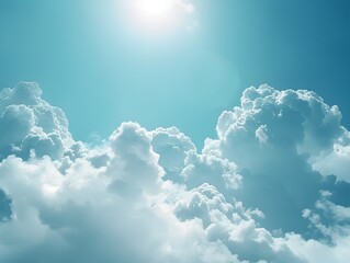 Poster - Bright Clear Skies After the Storm Signify Hope and New Beginnings Embracing the Renewal of Energy and Opportunity