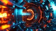 © Bijac - futuristic nuclear fusion reactor advanced clean energy technology 3d illustration