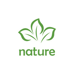 nature leaf design icon logo