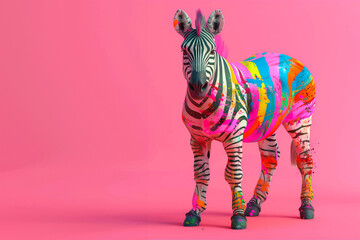Zebra Multi Color Splash Looking Stylish 