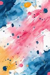 Poster - Explore vibrant summer patterns with colorful abstract shapes in an illustrative display