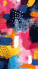 Poster - Summer patterns, bright colors, abstract illustration